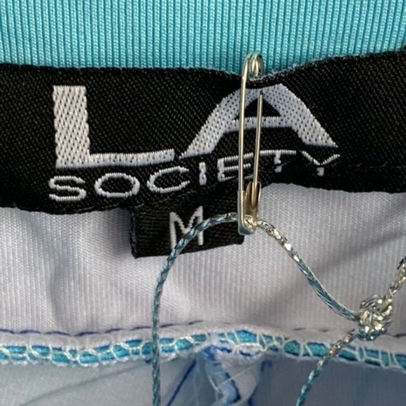 NWT LA Society Sport Blue Leggings - Picture 6 of 8